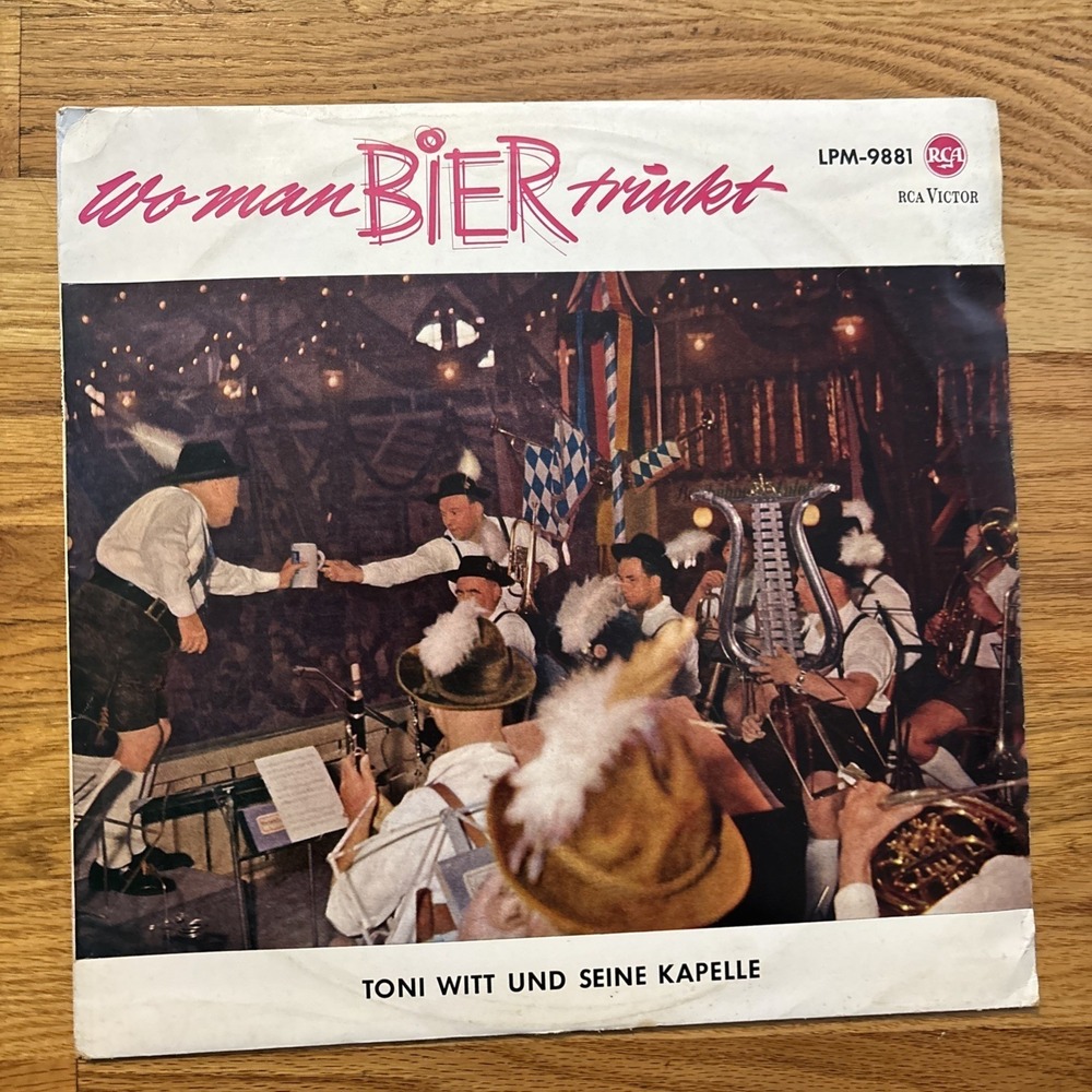 Toni Witt und Seine Kapelle Wo Man Bier Trinkt LPM 9881 German Polka LP Vinyl - Picture 1 of 7